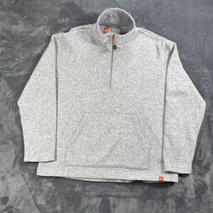 The American Outdoorsman Women's Half Zip Pullover Heather Gray Size L